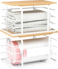 2 Pack Extra Large Stackable Pantry Organizer, Wall Mount Garbage Bag Holder by Stylstoreazy
