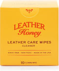 Leather Honey Cleaner Wipes: Clean Leather On-The-Go. 10 Cleaning Wipes by LeatherHoney