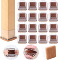 Ezprotekt 24 Pcs Clear Square Chair Leg Floor Protectors by VisittheEzprotekt