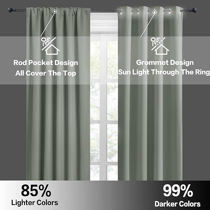 RYB HOME Small Window Curtains - Image 5