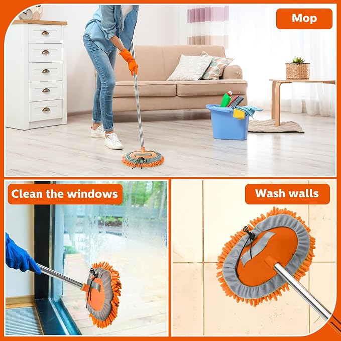 Layhit 5 Pcs Car Wash Mitt Set, Brush Not Included, Microfiber Mitt Cleaning - Image 7