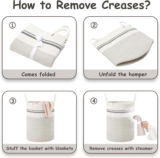 VIPOSCO Tall Laundry Basket, Large Dirty Clothes Hamper - Image 6
