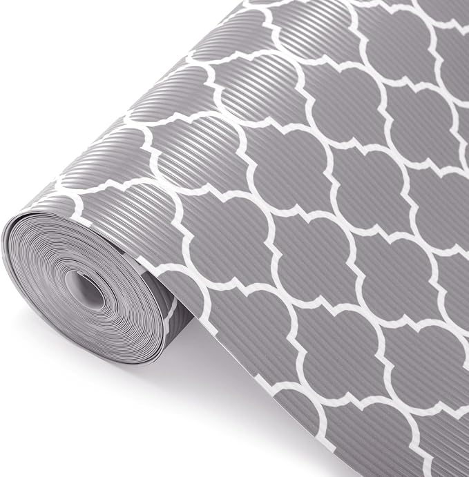 Glotoch Shelf Liner for Kitchen Cabinets Non Adhesive, Waterproof Shelf Paper by GlotochExpress