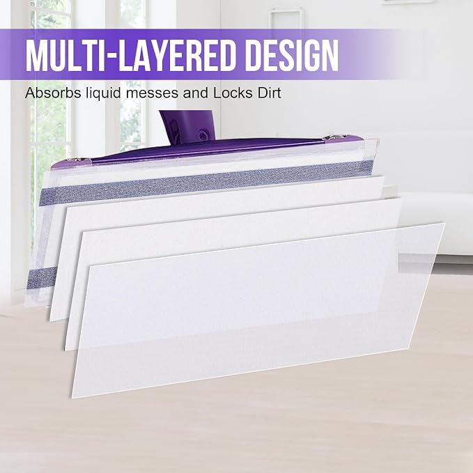 Mopping Pad Refill for Wet Jet Mop, Disposable Multi Surface Wetjet Hardwood - Image 3