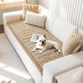 OTOB Couch Cover for Dogs Washable, Non Slip Plush Fuzzy Sofa Covers for 3 by OTOB