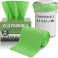 13 Gallon Trash Bags Compostable Compost Large Garbage Bag Extra Thick 1.1 Mil by Eargardin