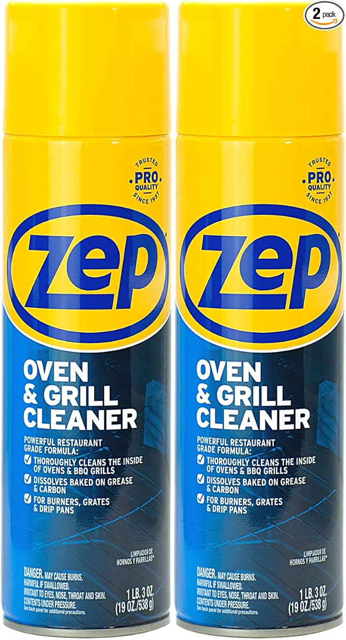 Zep Heavy-Duty Oven and Grill Cleaner - 19 oz ZUOVGR19 - Dissolves Grease on by Zep