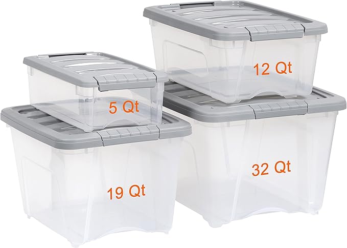 Amazon Basics Plastic Storage Containers - Image 5