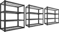 REIBII 40" W Garage Shelving 2240 LBS Storage Shelves Adjustable Heavy Duty by REIBII