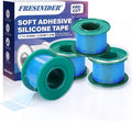 FRESINIDER Silicone Medical Tape – 1" x 1.5 Yard Blue 4 Rolls, Waterproof & by FRESINIDER