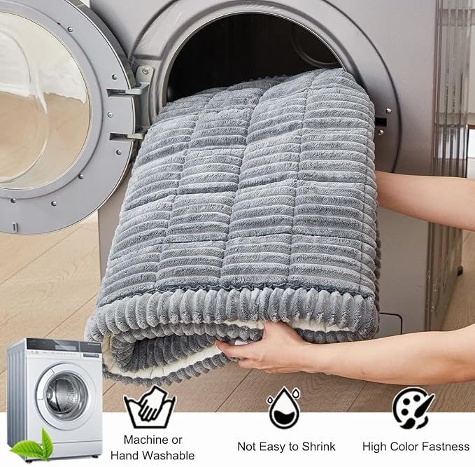 Couch Cover for Dogs Washable, Fuzzy Pet Couch Covers for 2 Cushion Sofa Pet - Image 4