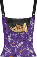 Gothic Skull Summer Clothes Pin Bag Clothespin Bags Holder Clothespin Holder by CREAMIC