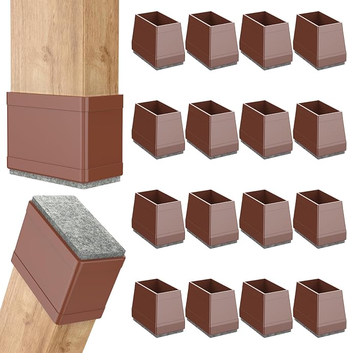 Rectangle Chair Leg Protectors for Hardwood Floors by ComeHomeWithMe