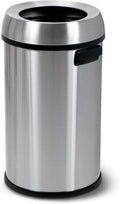 Simpli-Magic 65 Liter Open Top Trash Can, Commercial Grade, Stainless Steel by SIMPLI-MAGIC