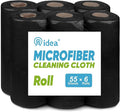 AIDEA Microfiber Cleaning Cloth 330 Sheets 6 Roll, Shop Rags Washable, Cleaning by AIDEAHOME