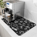 AMOAMI Coffee Mat Hide Stain Rubber Backed Absorbent Dish Drying Mat by AMOAMI
