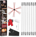 26 Feet Chimney Sweep Kit, Chimney Cleaning Kit by cleancraft