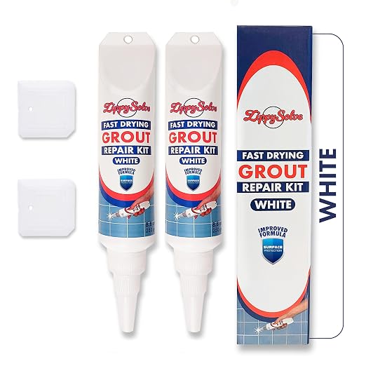 Tile Grout, Repair Kit, 2 Pack Grout Filler, Restore & Renew Tile Joints Line by ZippySolveTileGrout