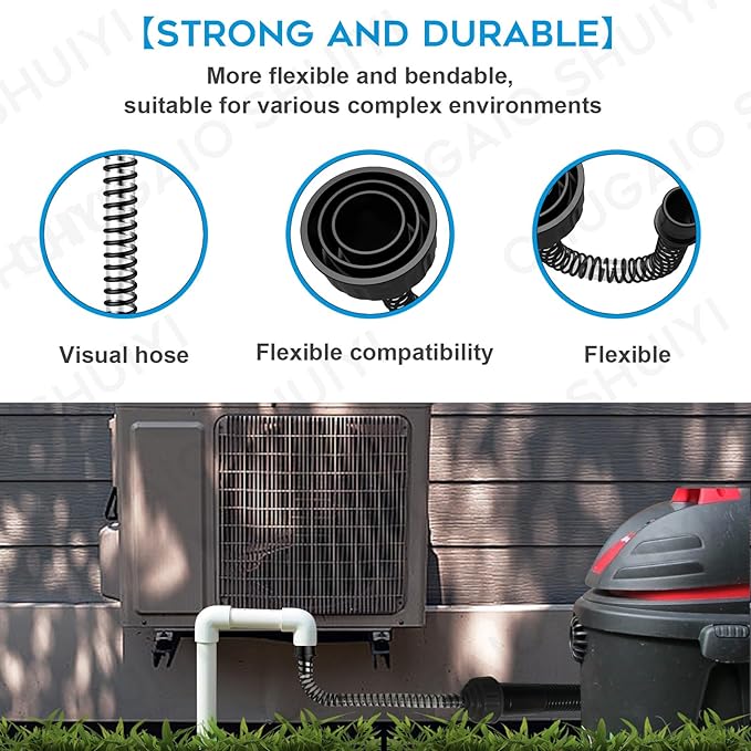 AC Drain Line Cleaner；AC Drain Line Cleaner Adapter Evacuates & Unclog AC Drain - Image 5
