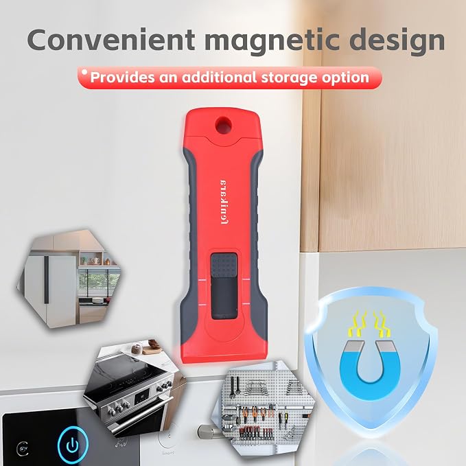 Upgraded Extractable & Magnetic Razor Blade Scraper Tool - Image 3