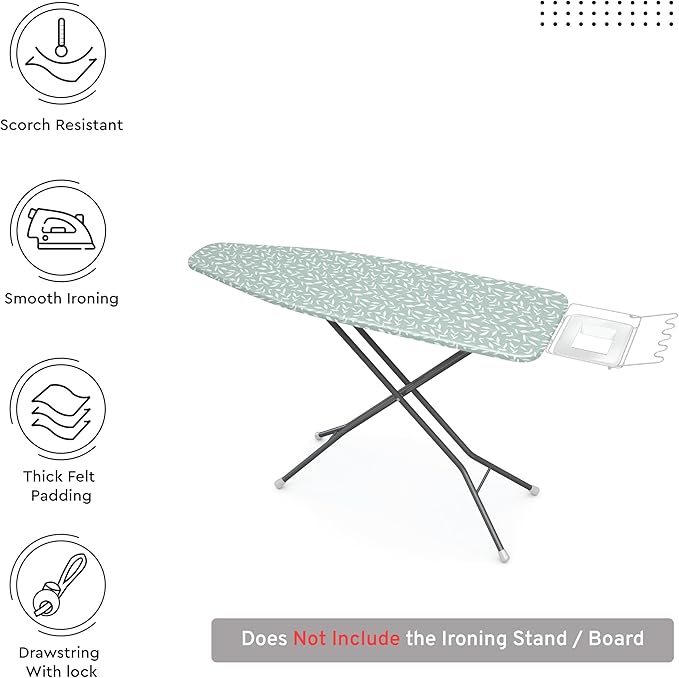 Encasa XO Ironing Board Cover and Pad 54"x15" - Image 3
