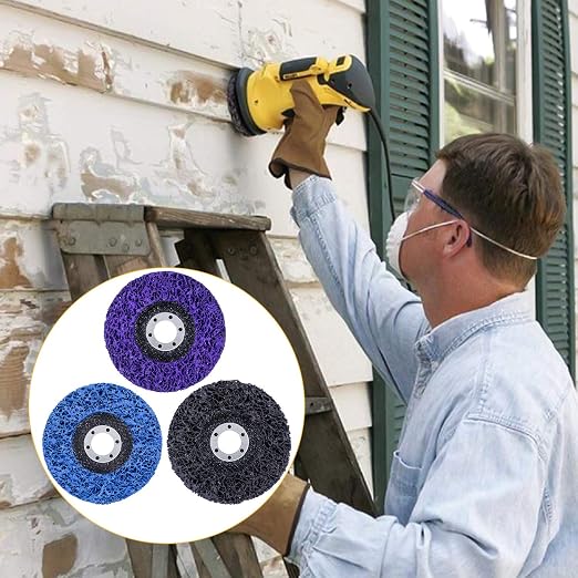 6 Packs 4-1/2" x 7/8" Strip Discs Stripping Wheel Fit Angle Grinder Clean and - Image 6