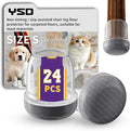 YSD 0.75Inch 24 Pcs Silicone Chair Leg Floor Protectors, Hair and dust by Unknown