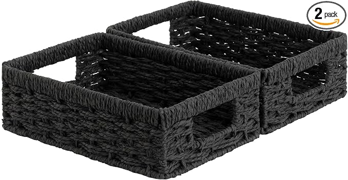 StorageWorks Small, Pantry Baskets, Wicker Storage Baskets by StorageWorks
