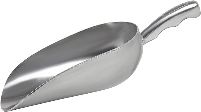 Cast Aluminum Utility Scoop - 12 oz. - Round Bottom by Nechtik