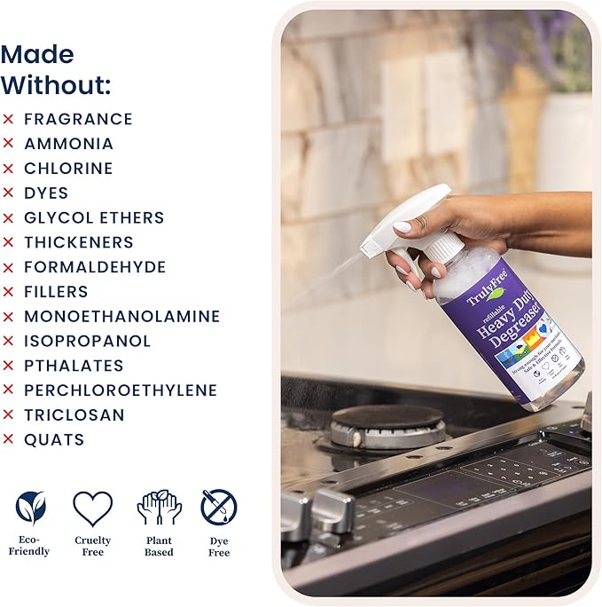 Truly Free Heavy Duty Degreaser- Grease Remover & Grime Cleaner - Image 5
