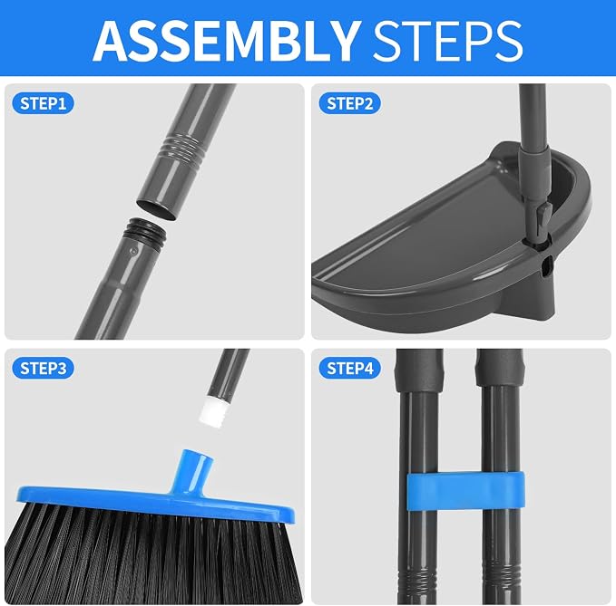 Broom and Dustpan Set ，Long Handle Broom - Image 5