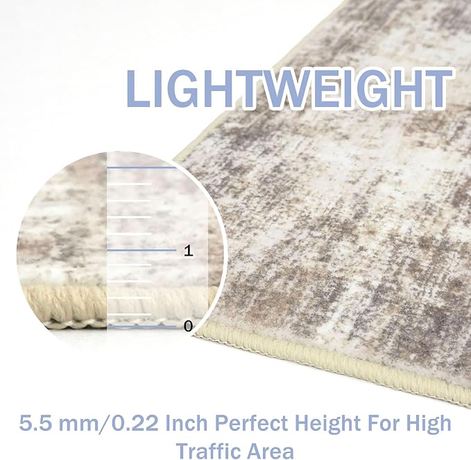 IOHOUZE Abstract Runner Rug 3x14 Ft Washable Runners - Image 5