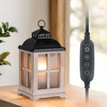 Wax Melt Warmer with Timer: Farmhouse Lantern Candle Warmer Electric Tart by Staymoment