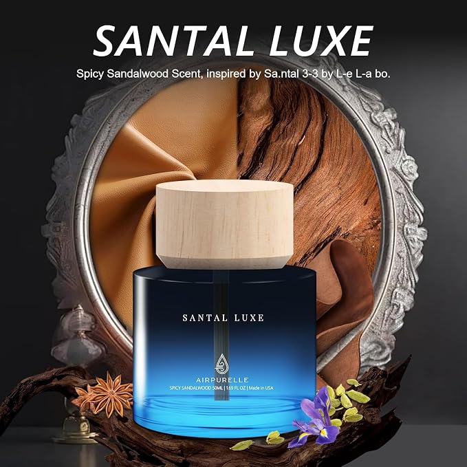 Car Air Freshener for Men & Women – Long-Lasting Spicy Sandalwood Essential Oil - Image 3