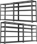 Storage Shelves Heavy Duty, 5-tier Adjustable Metal Industrial Utility Shelf by ROOMTEC