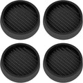 2X2 Round Rubber Caster Cups, Non Slip Furniture Pads, Anti-Slip Gripper by VOCOMO