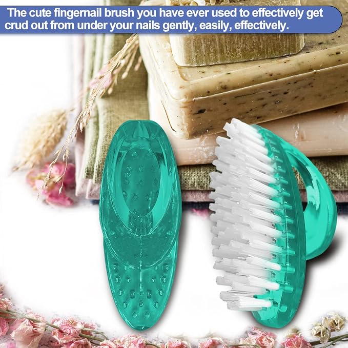 Handle Grip Nail Brush for Cleaning Fingernails Hands & Under Nails, Stiff - Image 4
