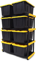 CX Black & Yellow®, Shelving Unit and Heavy Duty Storage Containers, Extremely by BLACKYELLOW
