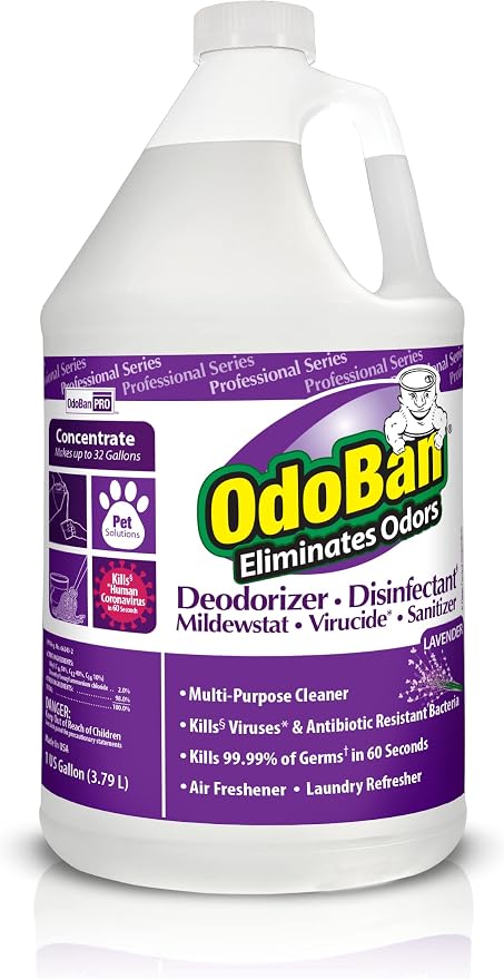 OdoBan Professional Disinfectant and Odor Eliminator Concentrate, Made in the by OdoBan