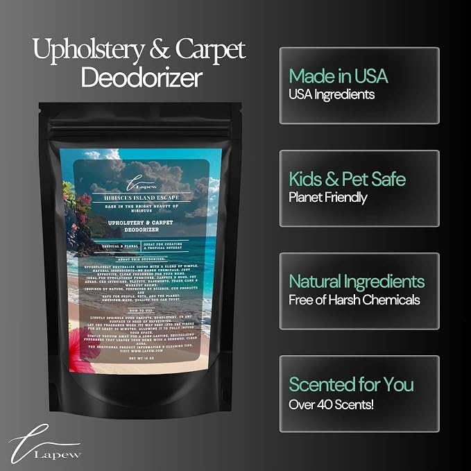 Hibiscus Island Escape Carpet Freshener Powder: Powerful Odor Eliminator - Image 6