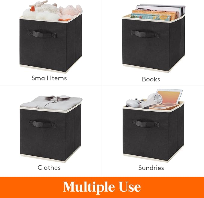 Lifewit 16 Packs Storage Cubes, 11 Inch Cube Storage Bins, Foldable Decorative - Image 5