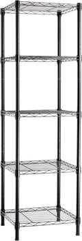 Amazon Basics 5-Shelf Tower Adjustable Storage Shelving Unit, 16 D x 16 W x 54 by AmazonBasics