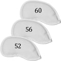 Premium Magnetic Leather Iron and Wedge Golf Club Head Covers | Set of 10 | by AllTeedUp