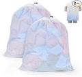 OTraki 16 x20 Inch Small Laundry Bags 2PCS Fine Mesh Washing Bag Drawstring by OTraki