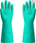 ThxToms Chemical Resistant Nitrile Gloves, Resist Household Acid, Solvent and by ThxToms
