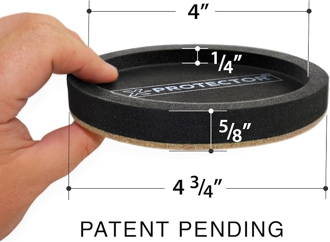 Felt Furniture Sliders for Hardwood Floors X-PROTECTOR 8 PCS 4 3/4” - Image 4