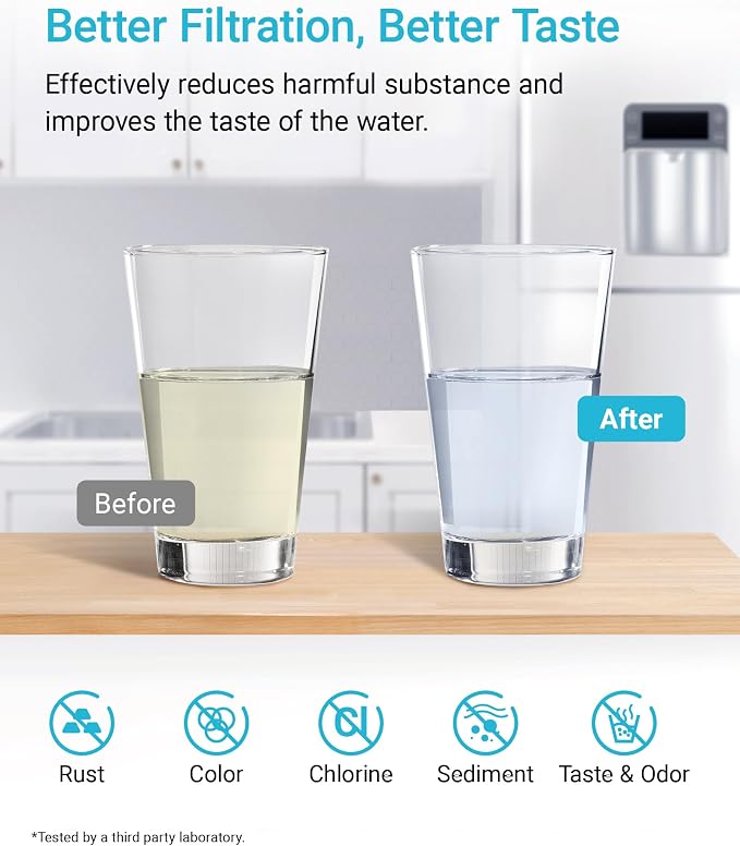 AQUA CREST XWF Replacement for GE® XWF, NSF Certified Refrigerator Water Filter - Image 3