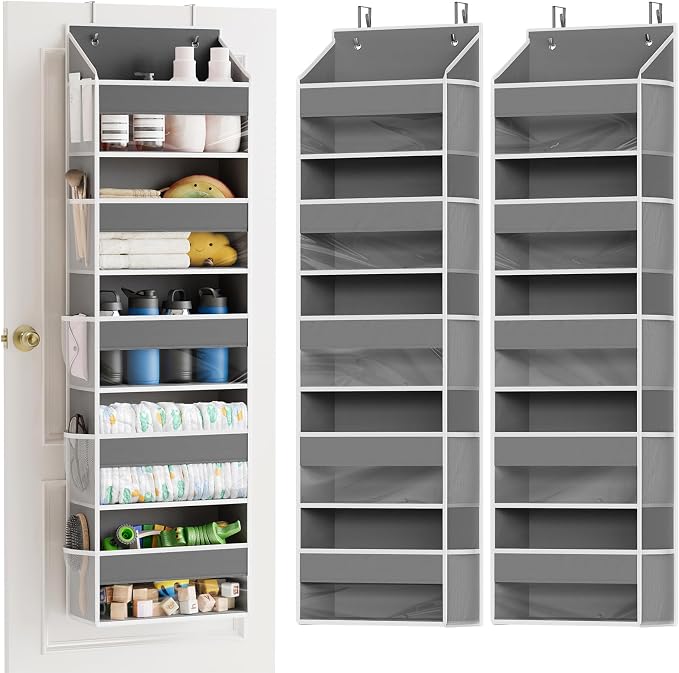 SpaceAid 2 Pack Over The Door Organizer by SpaceAid