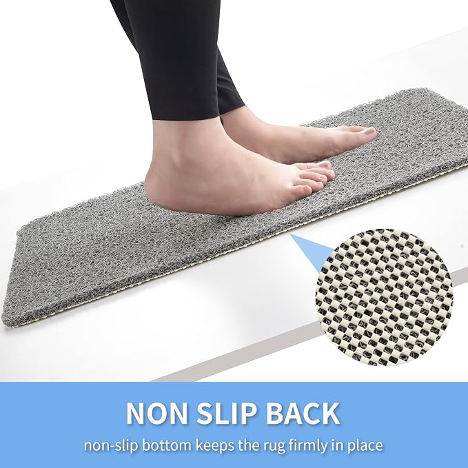 Non Slip Bathtub Mat, Anti Slip Shower Mat, Fast Drying Bath Tub Mats, Foot - Image 3