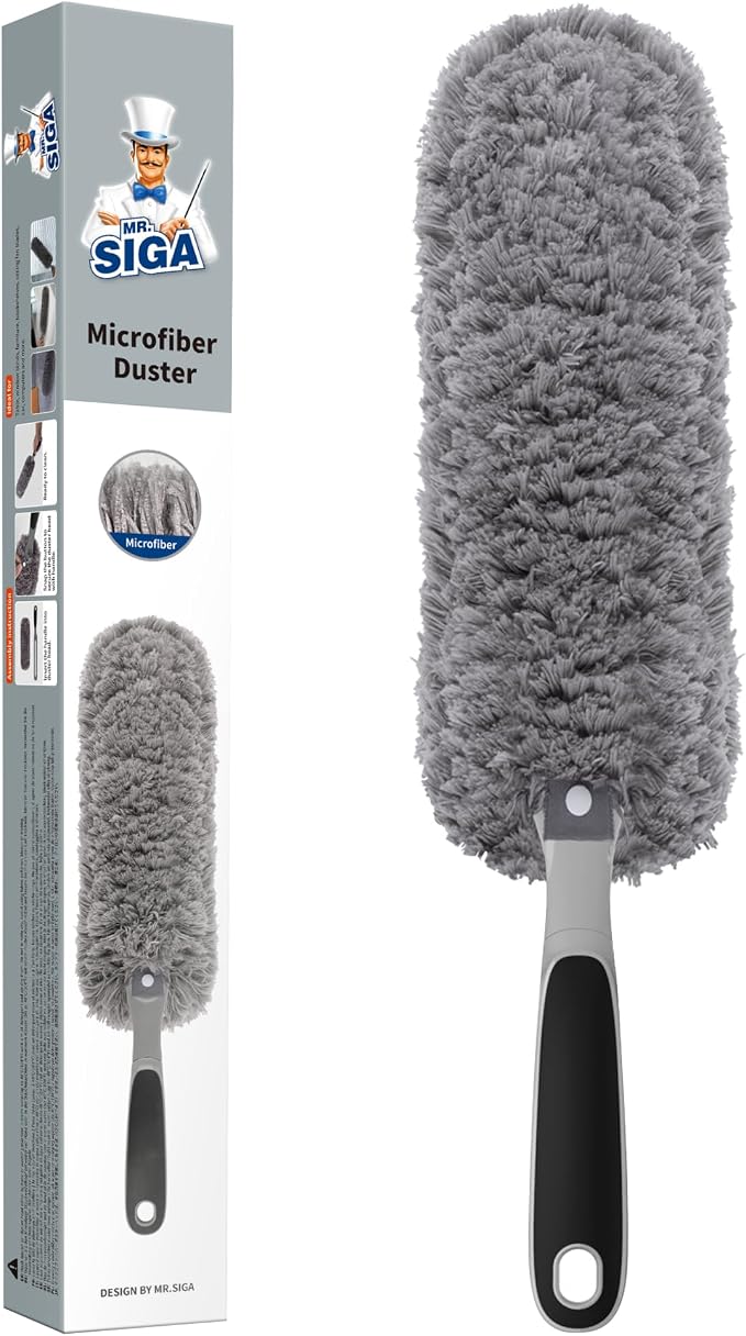 MR.SIGA Lint Free Microfiber Duster, Washable Duster by MRSIGA